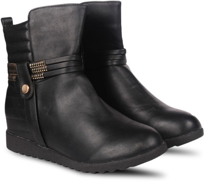 Anand Archies Boots For Women(Black
