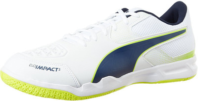 

Puma evoIMPACT 5.2 Football Shoes For Men(White, Green, White-peacoat-safety yellow
