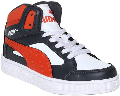 

Puma Boys Slip on Casual Boots(White, White-grenadine