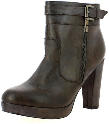 

Saint G Women Brown Leather Ankle Boots For Women(Brown