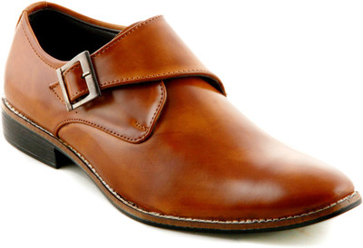

DeVEE Arabian Style Erion Tan Monk Strap Shoes For Men(Tan)
