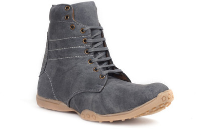 

Bacca Bucci Tallbiker Boots For Men(Grey