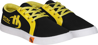 

Emosis Hip Hop Canvas Shoes For Men(Black, Yellow
