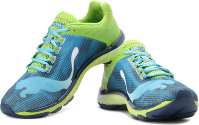 

Puma Mobium Elite SPEED Running Shoes For Men(Green, Blue, 03;methyl blue;majolica blue;lime green