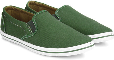 

Flying Machine Canvas Canvas Loafers For Men(Green