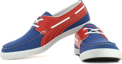 

Puma Yacht Syn DP Sneakers For Men(Blue, Red), 03;strong blue;high risk red