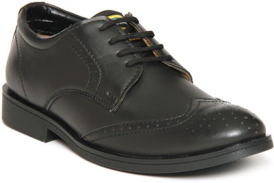 Bacca Bucci Black Corporate Casuals For Men(Black