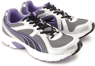 

Puma Kuris II Running Shoes For Women(Silver, Purple, 01;silver metallic;black;dahlia purple