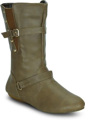 

Kielz Boots For Women(Olive, Khaki