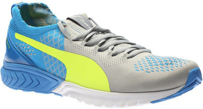 

Puma IGNITE Dual PROKNIT Running Shoes For Men(Grey, Quarry-electric blue lemonade-safety yellow