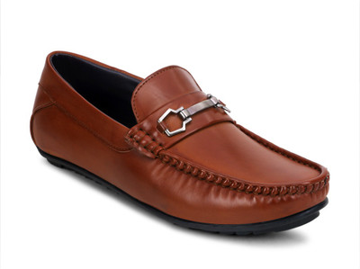 

Get Glamr Potray SlipOn Loafers For Men(Brown, Tan