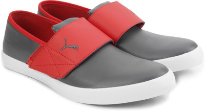 

Puma El Rey Milano II DP Sneakers For Men(Grey, Dark shadow-high risk red-stee