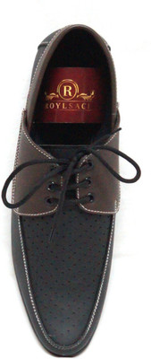 Roylsace Casual Shoes For Men(Black, Black 87