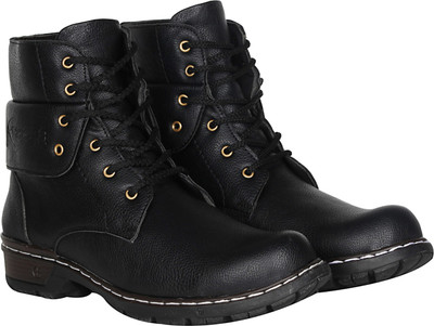 

Kraasa Cowboy Boots For Men(Black