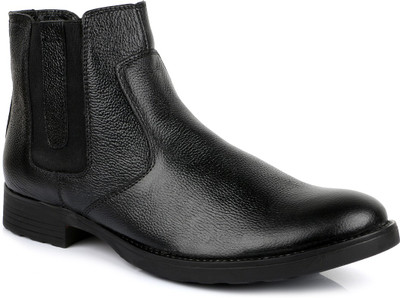 

Escaro Leather Boots For Men(Black