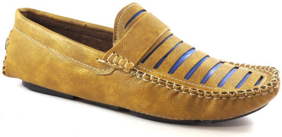 

AERO MODA Loafers For Men(Yellow, Tan