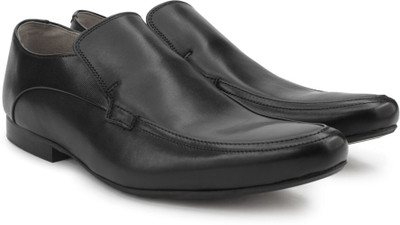 

Clarks Gilston Slip Black Leather Slip On For Men(Black