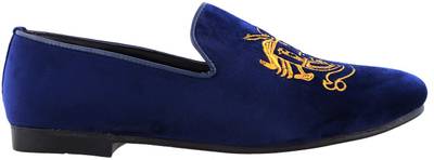 Fashion67 Embroidery on Black Velvet Slip-on Slip On