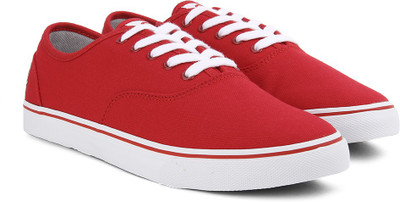 

United Colors of Benetton Men Canvas Sneakers For Men(Red, White, 901