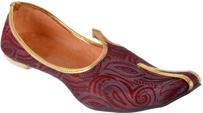 

DFR Maroon Jutti with aambi design Jutis For Men(Red, 50;red