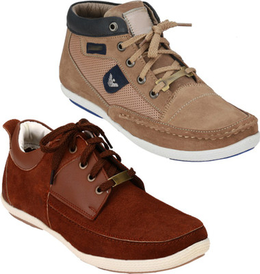 

Rocozo Rz sneakers and Rz Casuals For Men(Brown, Brown, Maroon