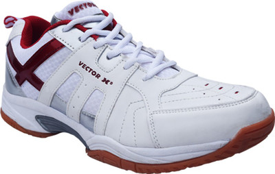 

Vector X TS-1025 Badminton Shoes For Men(White, 06;red