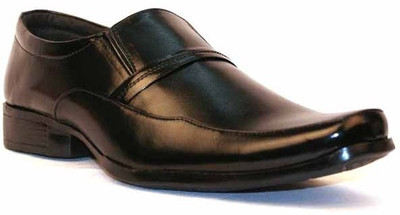 

Dox Modish Black Slip On Shoes For Men(Black)