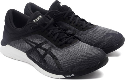 

Asics fuzeX Rush Sports Shoe For Men(Black, White, 9690