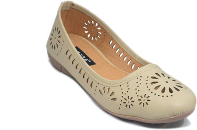 

Myra Cutwork Bellies For Women(Beige)