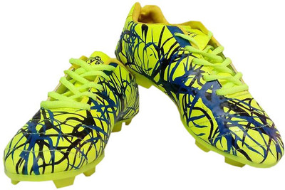 Aryans Football Shoes For Men(Yellow, Navy)