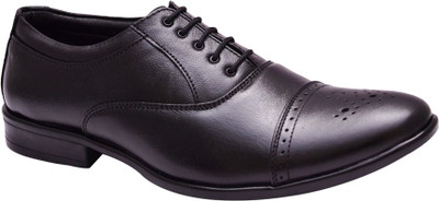 

Bxxy Genuine Leather Brogue Lace Up For Men(Black