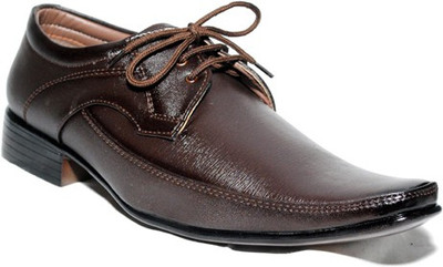 

Rocozo Robalous Lace Up Shoes For Men(Brown