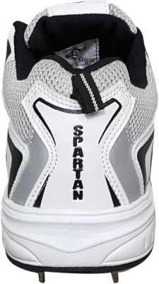 

Spartan Extreme Spikes CS-763 Men Cricket Shoes For Men(White, Grey, Black