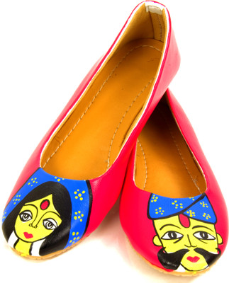 

Al Artz Hand Painted Shoes Funky Casual Ballerina For Women(Multicolor, Multicolor003