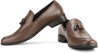 

Lee Cooper Men Genuine Leather Slip On Shoes For Men(Tan