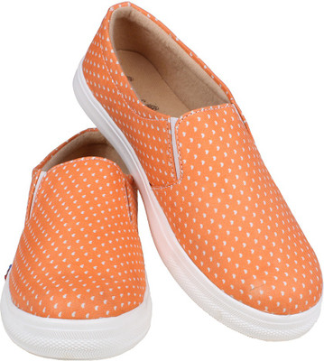 

Lords & Ladies Canvas Shoes For Women(Orange