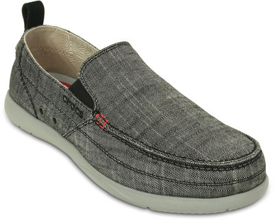 

Crocs Walu Chambray Loafers For Men(Grey, Charcoal/light grey