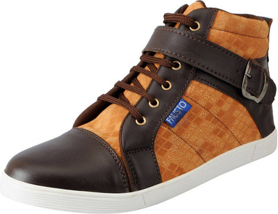 

FAUSTO Sneakers For Men(Brown, Brown beige