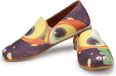 

FUNK Monsters Purple and Green Canvas Shoes For Men(Multicolor