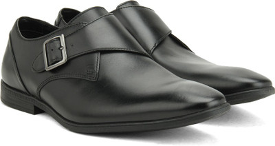 

Clarks Bampton Work Black Leather Slip On For Men(Black