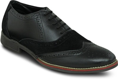 

Get Glamr Stylish Brogues Corporate Casuals For Men(Black