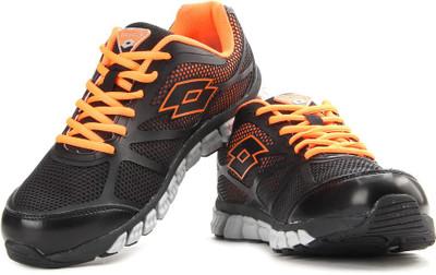 

Lotto X-RIDE Running Shoes For Men(Black, Orange, Black/silver metal