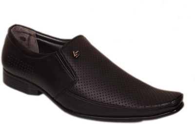 

M & M Black Formal Shoes Slip On For Men(Black)
