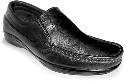 

Rockland Geniune Leather Slip On Shoes For Men(Black