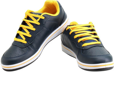 

Sparx Trendy NavyBlue & Yellow Running Shoes For Men(Navy, Yellow), Navy blue