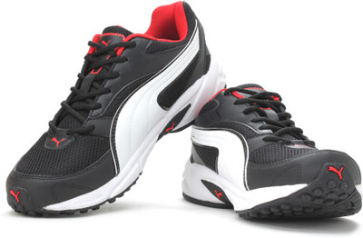 

Puma Atom III DP Running Shoes For Men(Black, White, Black-high risk red
