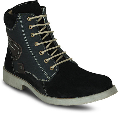

Get Glamr DESIGNER LACE UPS Boots For Men(Black)