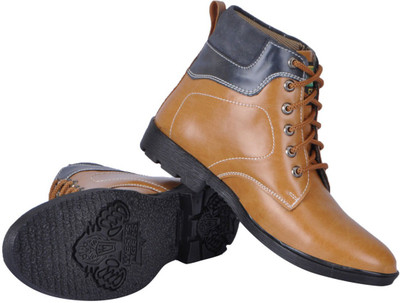 

FAUSTO Hiking and Trekking Boots For Men(Tan, Teak