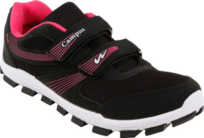 

Action Campus Synthetic and Nylon Mesh Sports Shoes Walking Shoes For Women(Black, Black rani