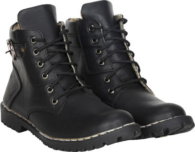 Kraasa Live Up Boots For Men(Black